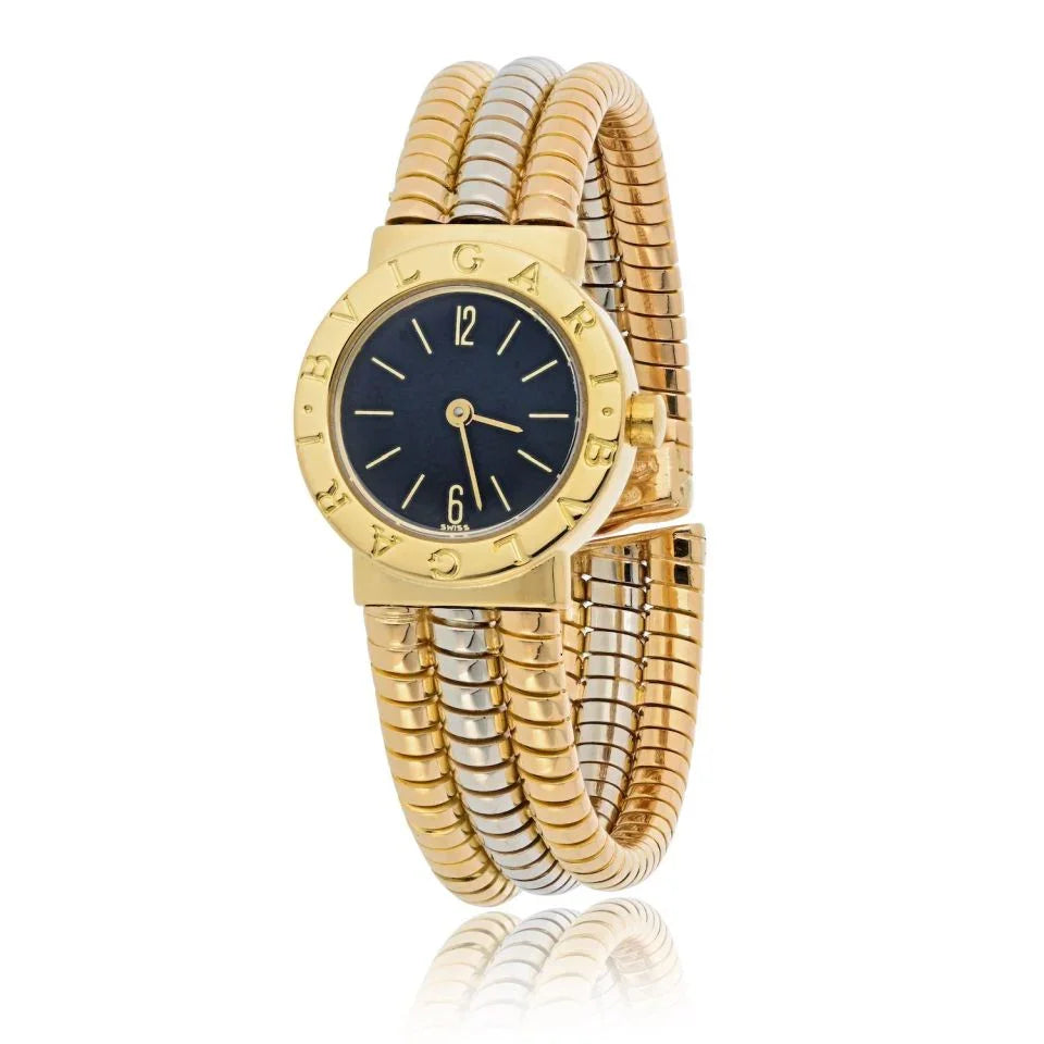 Bvlgari 18K Two Tone BB 232T Tubogas Watch - The Back Vault