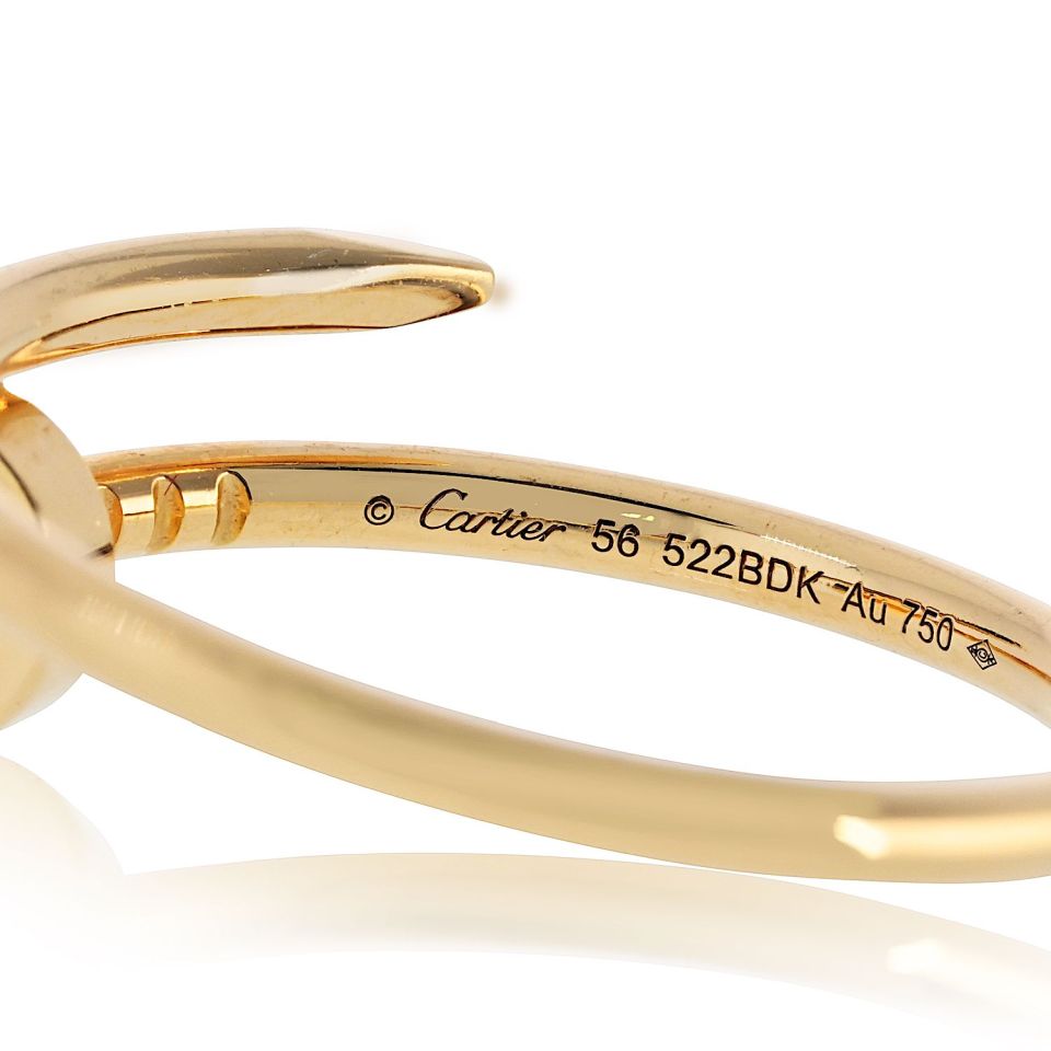 Cartier Juste Un Clou 18K Yellow Gold Mini With Box And Certificate Ring