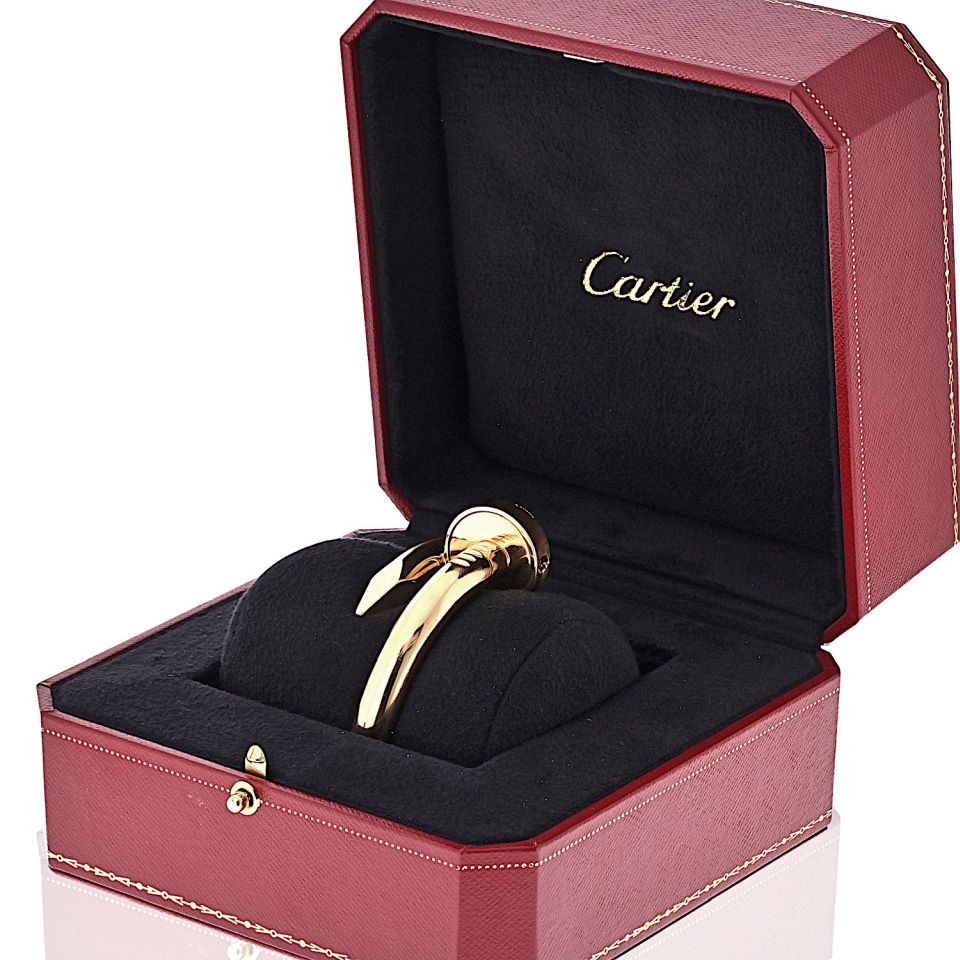 Cartier Juste Un Clou 18K Rose Gold Jumbo Size 15 Box and Papers Bracelet