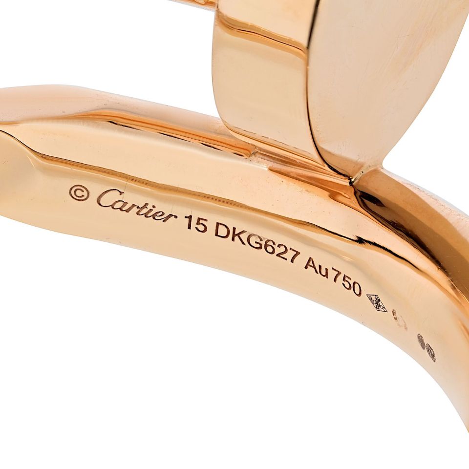 Cartier Juste Un Clou 18K Rose Gold Jumbo Size 15 Box and Papers Bracelet