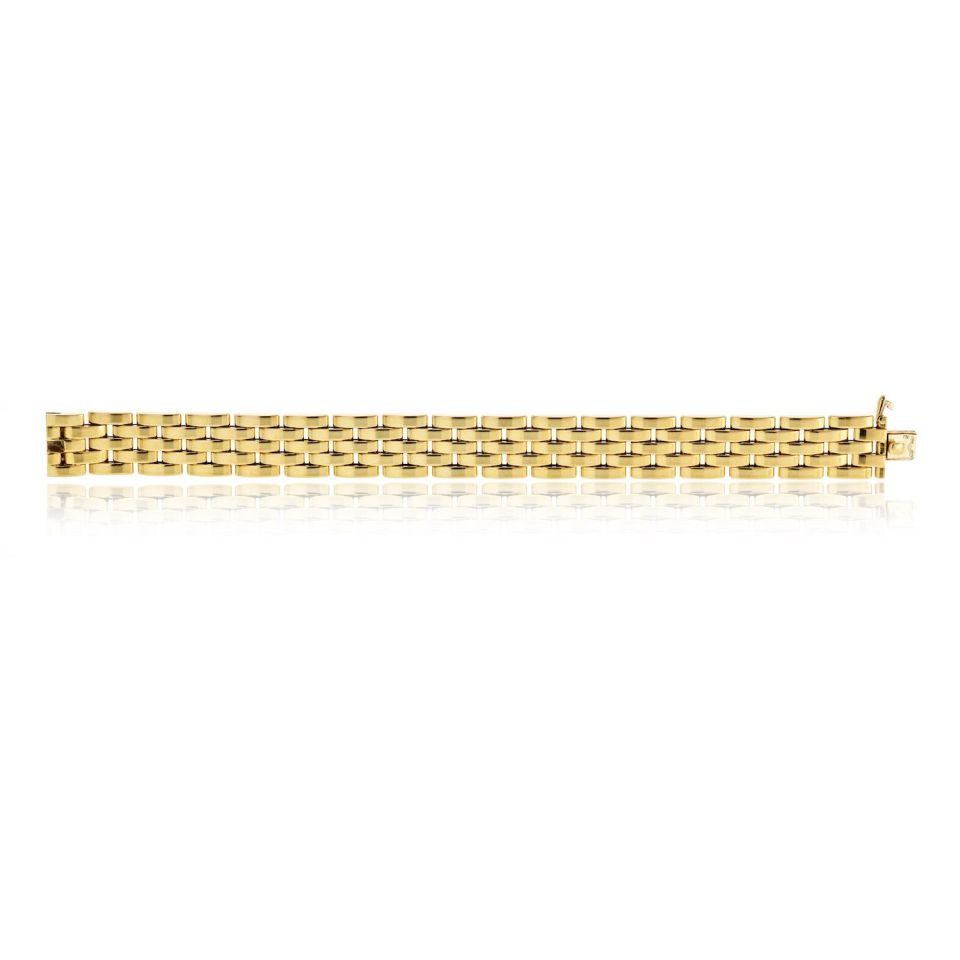 Cartier Maillon 18K Yellow Gold Vintage Panthere Bracelet