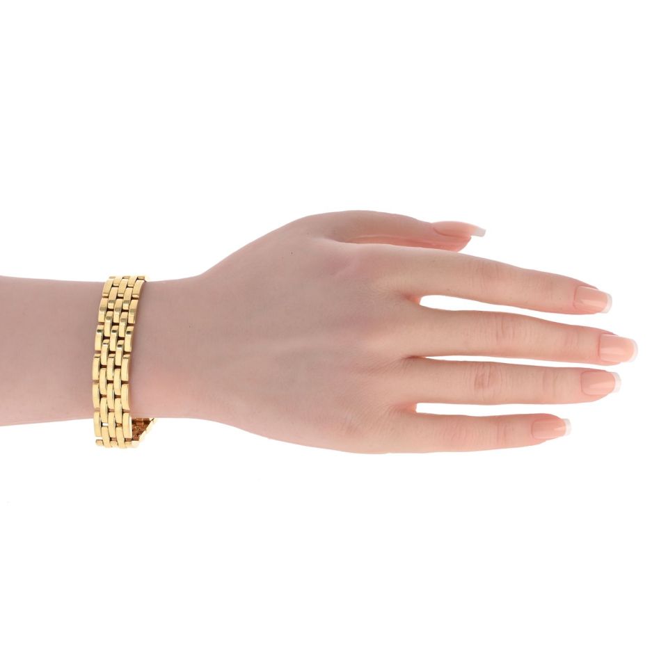 Cartier Maillon 18K Yellow Gold Vintage Panthere Bracelet