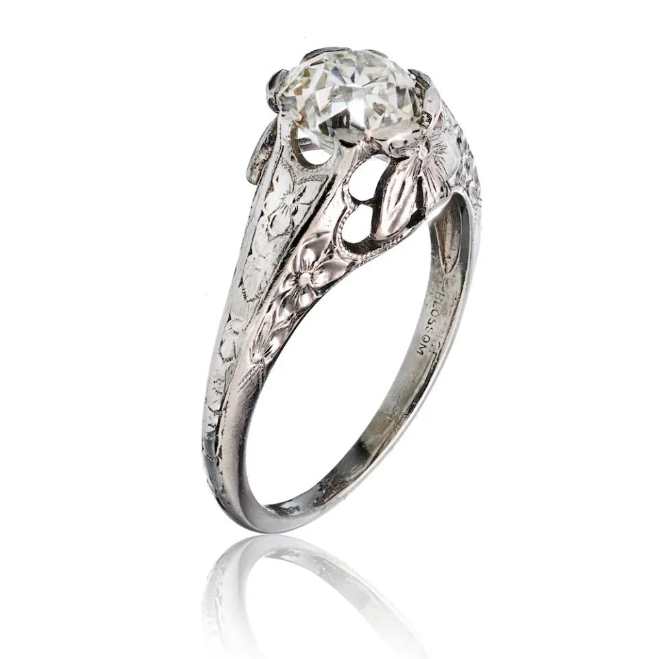 1.25 carat Old Mine Cut Diamond I/VS2 GIA 1.25 carat Old Mine Cut Diamond I/VS2 GIA Ring - The Back Vault