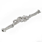 Art Deco Platinum Cluster Diamond 38.00cttw Bracelet - The Back Vault