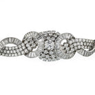 Art Deco Platinum Cluster Diamond 38.00cttw Bracelet - The Back Vault
