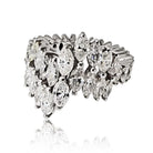 Platinum Marquise Diamond Ring - The Back Vault