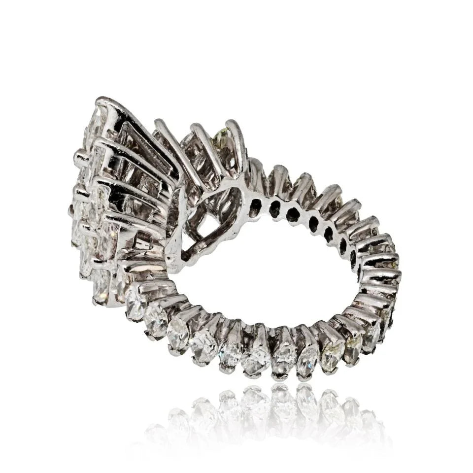 Platinum Marquise Diamond Ring - The Back Vault