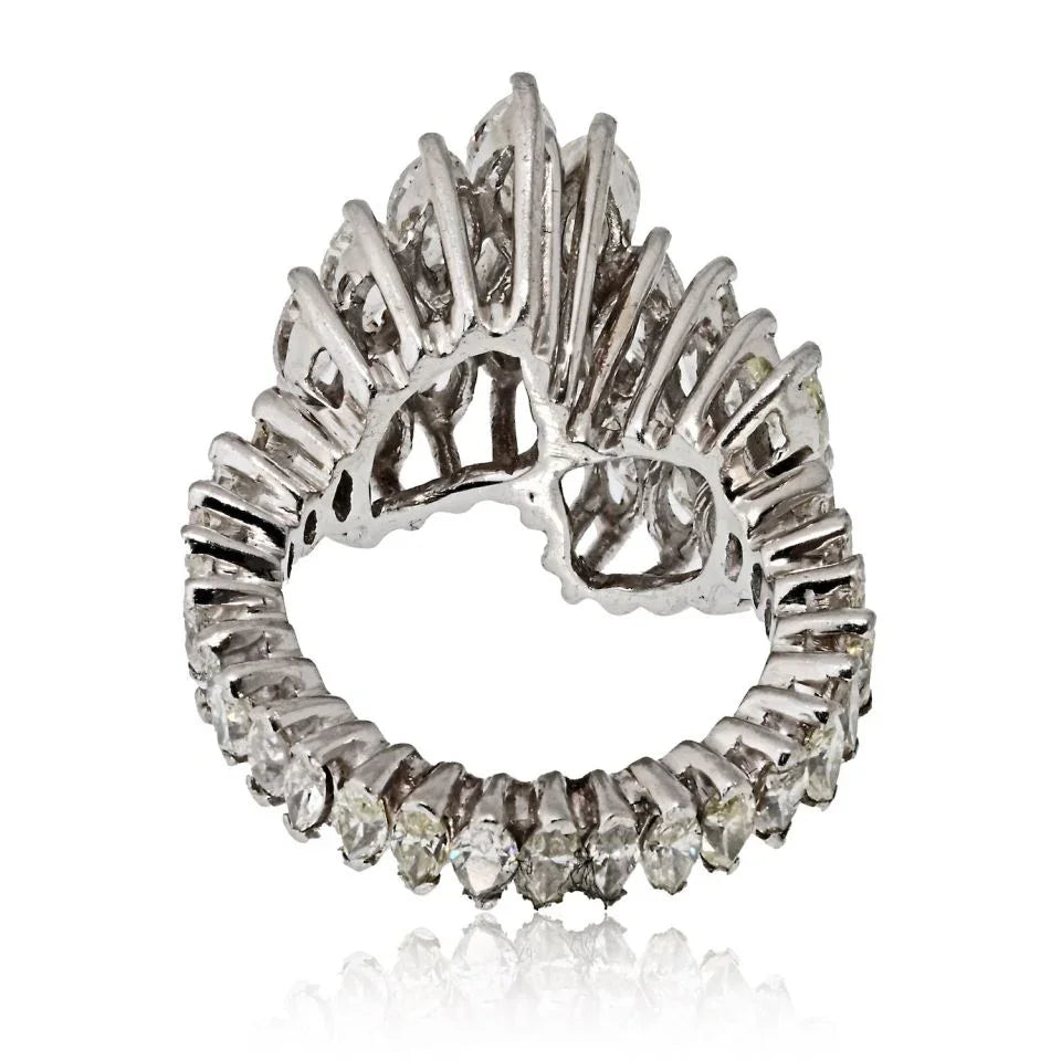 Platinum Marquise Diamond Ring - The Back Vault