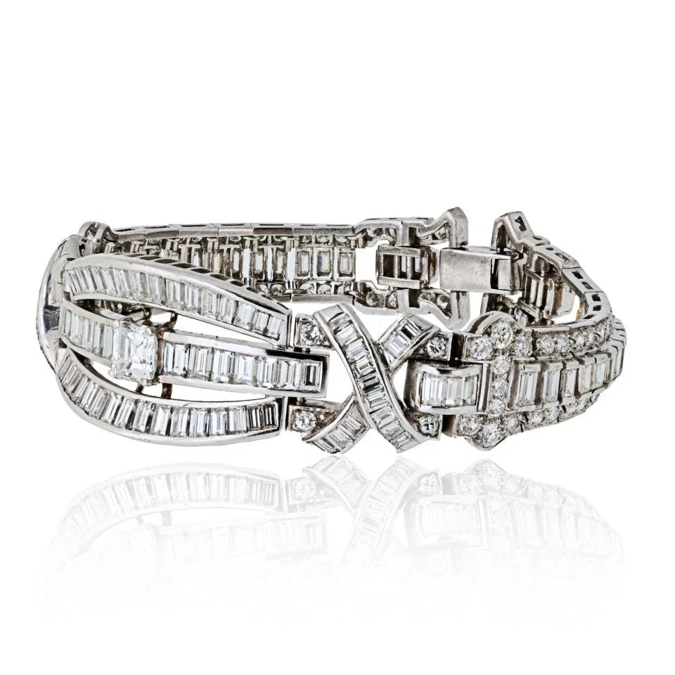 Platinum Diamond Bracelet - The Back Vault