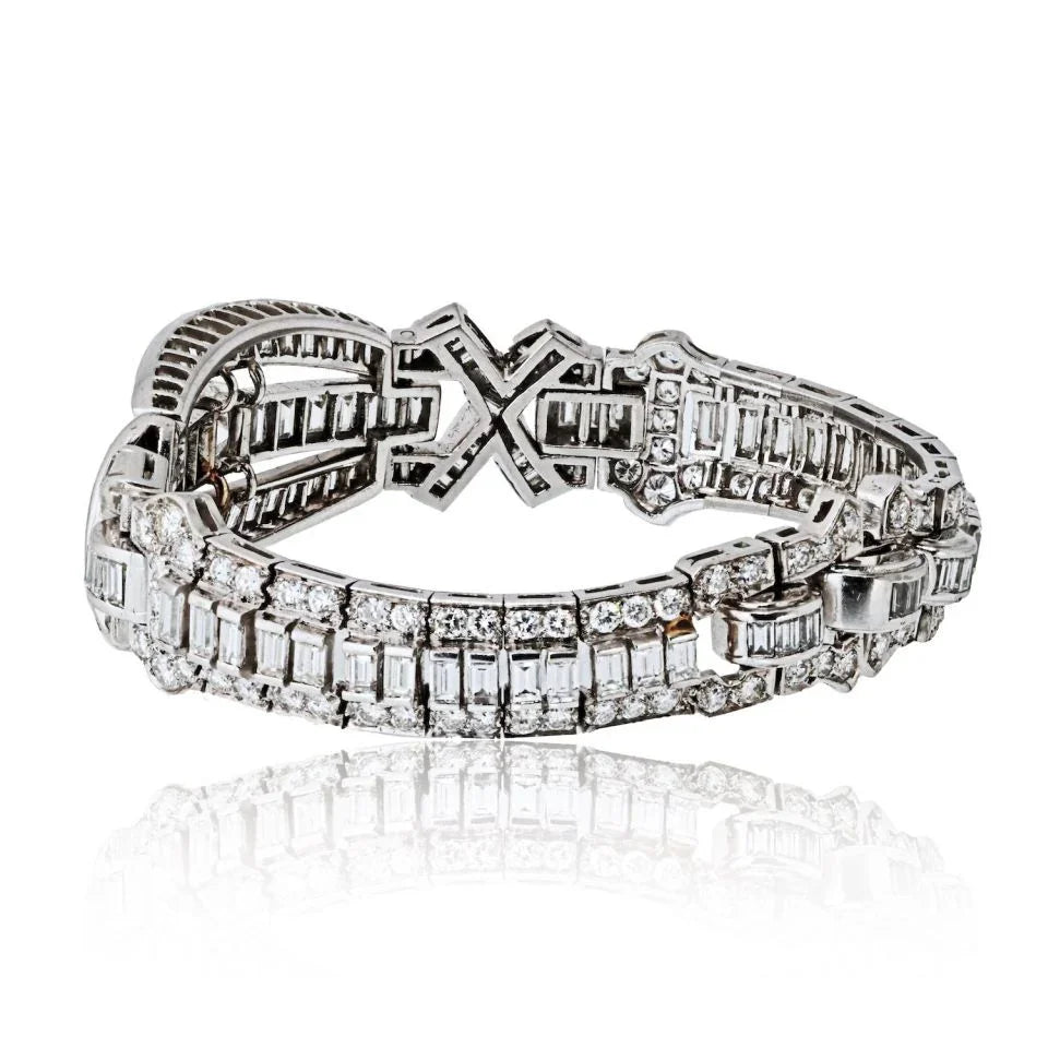 Platinum Diamond Bracelet - The Back Vault