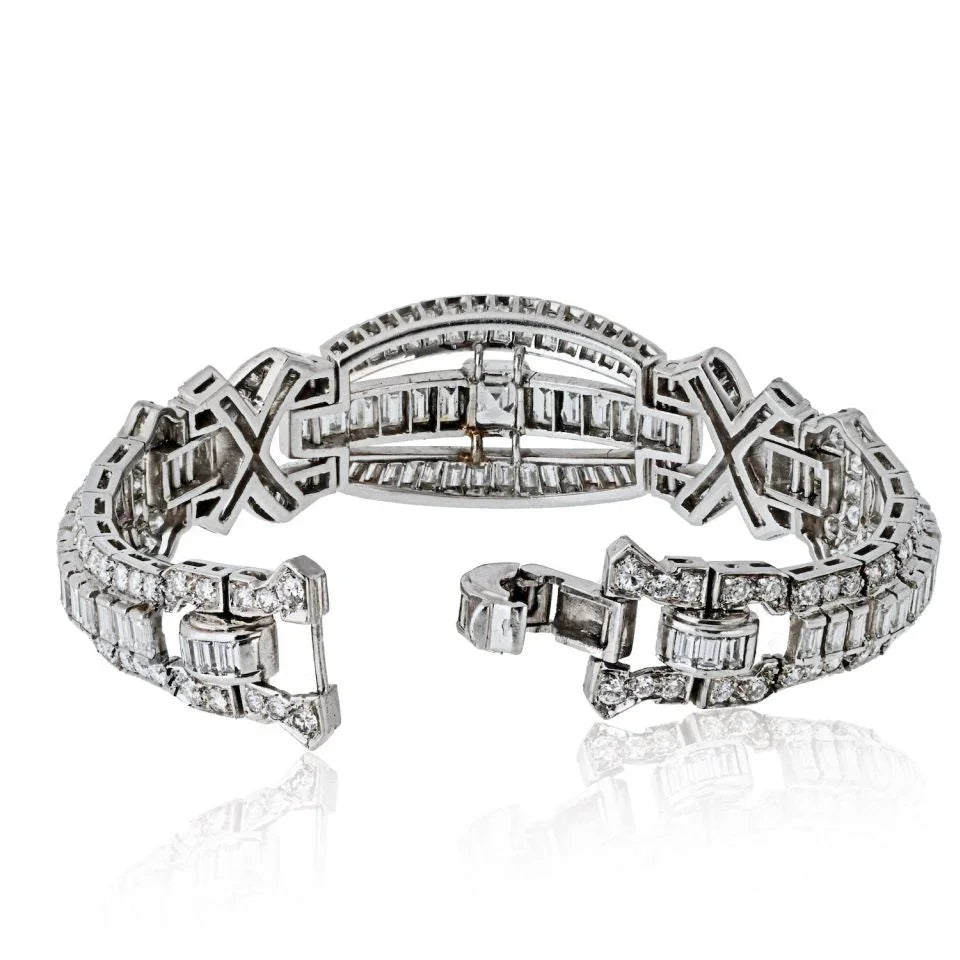 Platinum Diamond Bracelet - The Back Vault