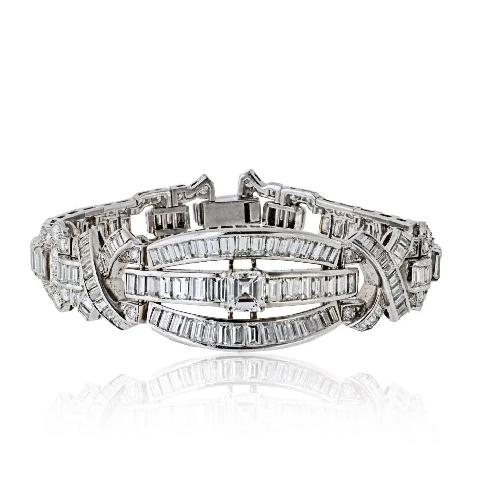Platinum Diamond Bracelet - The Back Vault