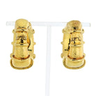 David Webb 18K Yellow Gold Large Shrimp Hoop Earrings - The Back Vault
