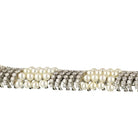 David Webb Platinum & 18K White Gold White Pearl & Diamond Bracelet - The Back Vault