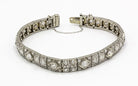 Art Deco Platinum 9cttw Diamond Bracelet - The Back Vault