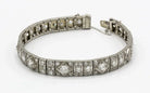 Art Deco Platinum 9cttw Diamond Bracelet - The Back Vault