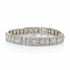 Art Deco Platinum 9cttw Diamond Bracelet - The Back Vault