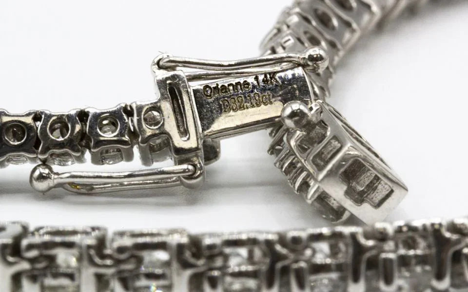 Orianne 14K White Gold 32.14 carat Riviera Riviera - The Back Vault