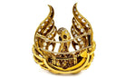 French 18K Yellow Gold Swan Diamond 16.00cttw Brooch - The Back Vault
