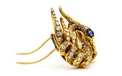 French 18K Yellow Gold Swan Diamond 16.00cttw Brooch - The Back Vault