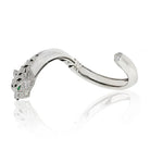 Cartier Panthere 18K White Gold Diamond Cuff Bangle Bracelet - The Back Vault