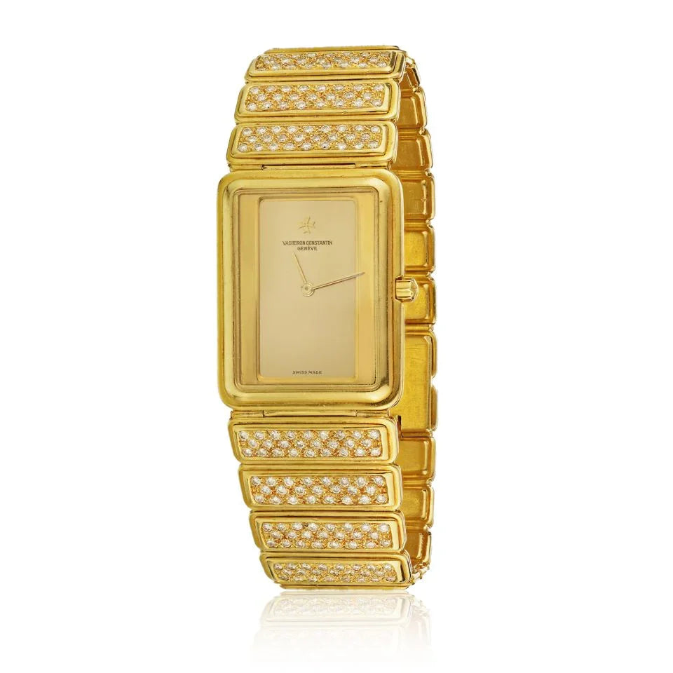 Vacheron Constantin Harmony 18K Yellow Gold Diamond Wrist Women Watch - The Back Vault