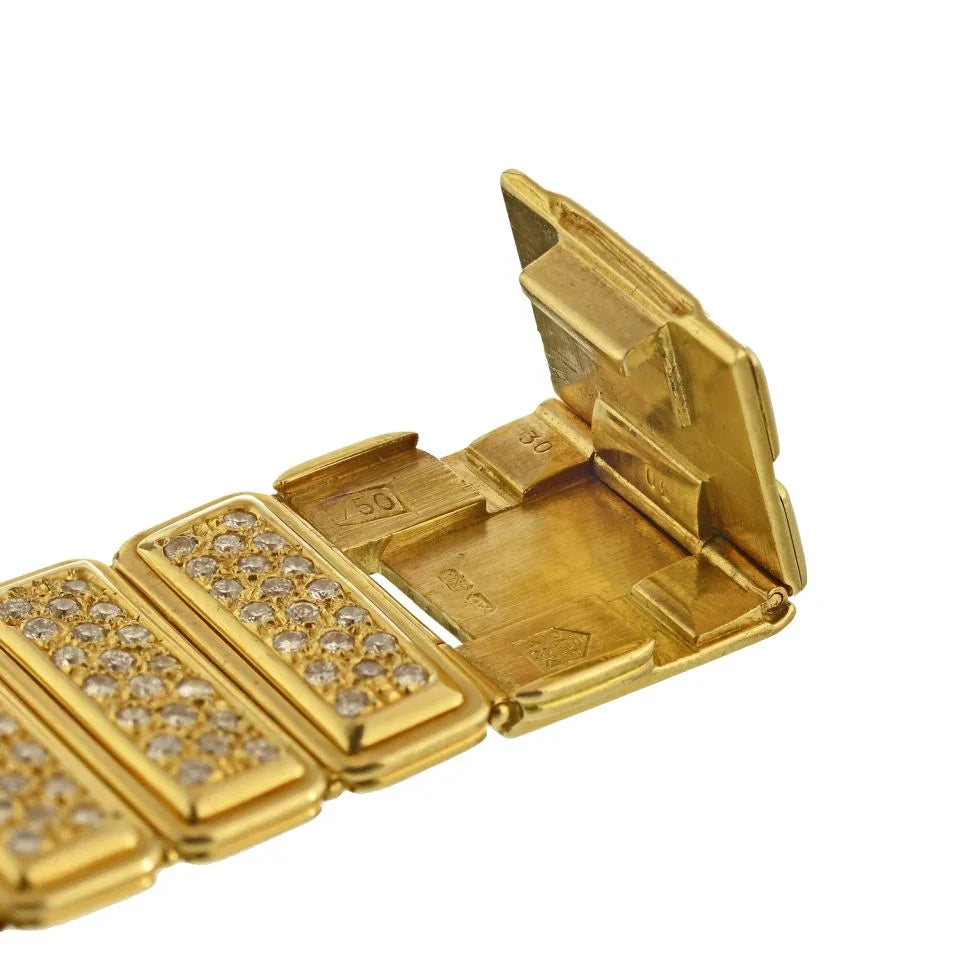 Vacheron Constantin Harmony 18K Yellow Gold Diamond Wrist Women Watch - The Back Vault