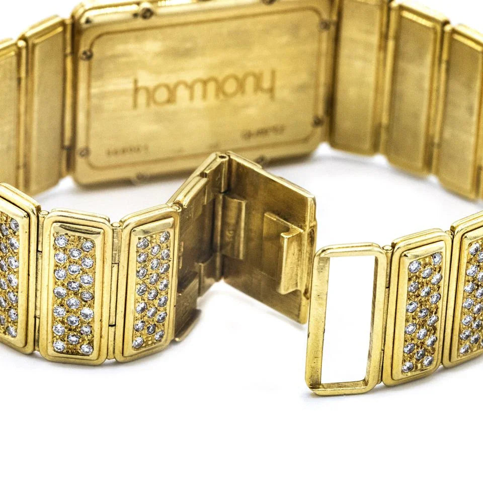 Vacheron Constantin Harmony 18K Yellow Gold Diamond Wrist Women Watch - The Back Vault