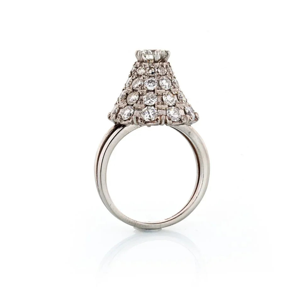 1960's Platinum Diamond 6.00cts Ring - The Back Vault