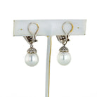 Seaman Schepps Diamond Pe 18K White Gold Drop Earrings - The Back Vault