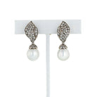 Seaman Schepps Diamond Pe 18K White Gold Drop Earrings - The Back Vault