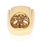 David Webb Bold Large Yellow Gold Diamond Chunky Cluster Ring - The Back Vault