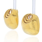 David Webb 18K Yellow Gold Crescent Earrings - The Back Vault