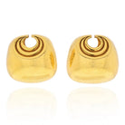 David Webb 18K Yellow Gold Crescent Earrings - The Back Vault