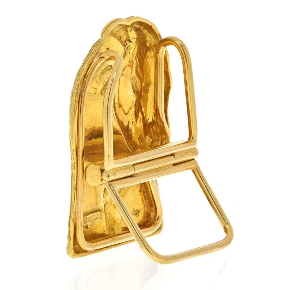 David Webb 18K Yellow Gold Money Clip Jewelry - The Back Vault