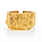 David Webb Platinum & 18K Yellow Gold Apes Bracelet - The Back Vault