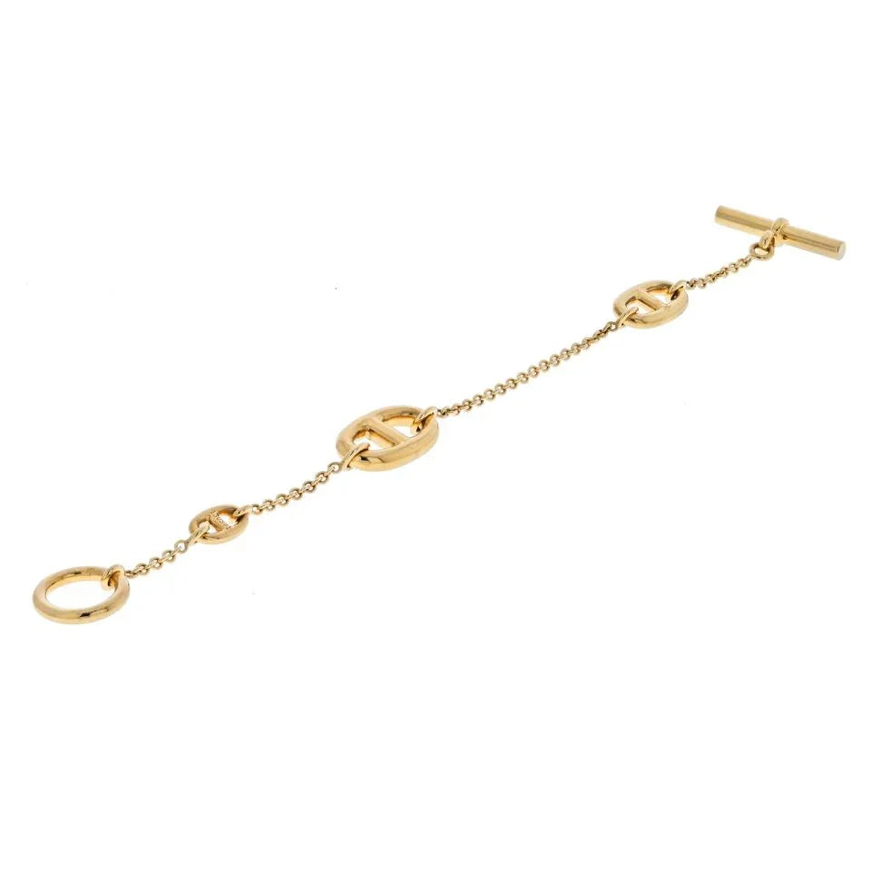 Hermes 18K Rose Gold Farandole Chain Bracelet - The Back Vault
