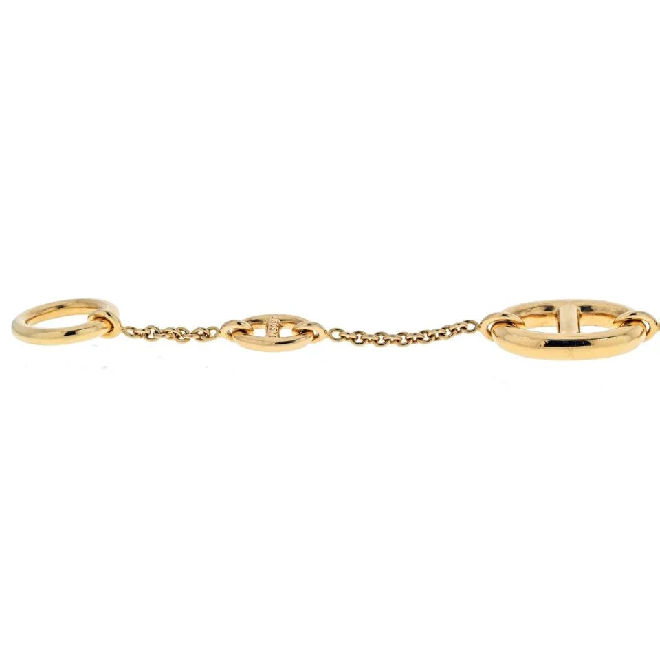 Hermes 18K Rose Gold Farandole Chain Bracelet - The Back Vault