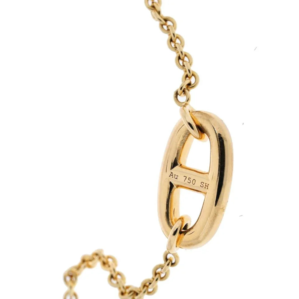 Hermes 18K Rose Gold Farandole Chain Bracelet - The Back Vault