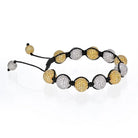 Shamballa 18K White Gold White And Yellow Diamond Bracelet - The Back Vault