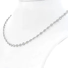 Platinum 13.50cts Round Cut Diamond By The Yard Necklace - The Back Vault