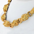 David Webb Platinum & 18K Yellow Gold Nugget Link Necklace - The Back Vault