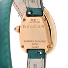 Bvlgari 18K Rose Gold Serpenti White Dial Leather Bracelet Diamond Women Watch - The Back Vault
