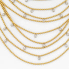 Cartier 18K Yellow Gold 34 Strand Draperie Diamond Necklace - The Back Vault