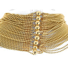 Cartier 18K Yellow Gold 34 Strand Draperie Diamond Necklace - The Back Vault