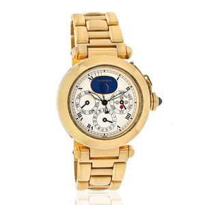 Cartier Pasha 18K Yellow Gold Pasha 38mm Perpetual Calendar 38mm Automatic Watch