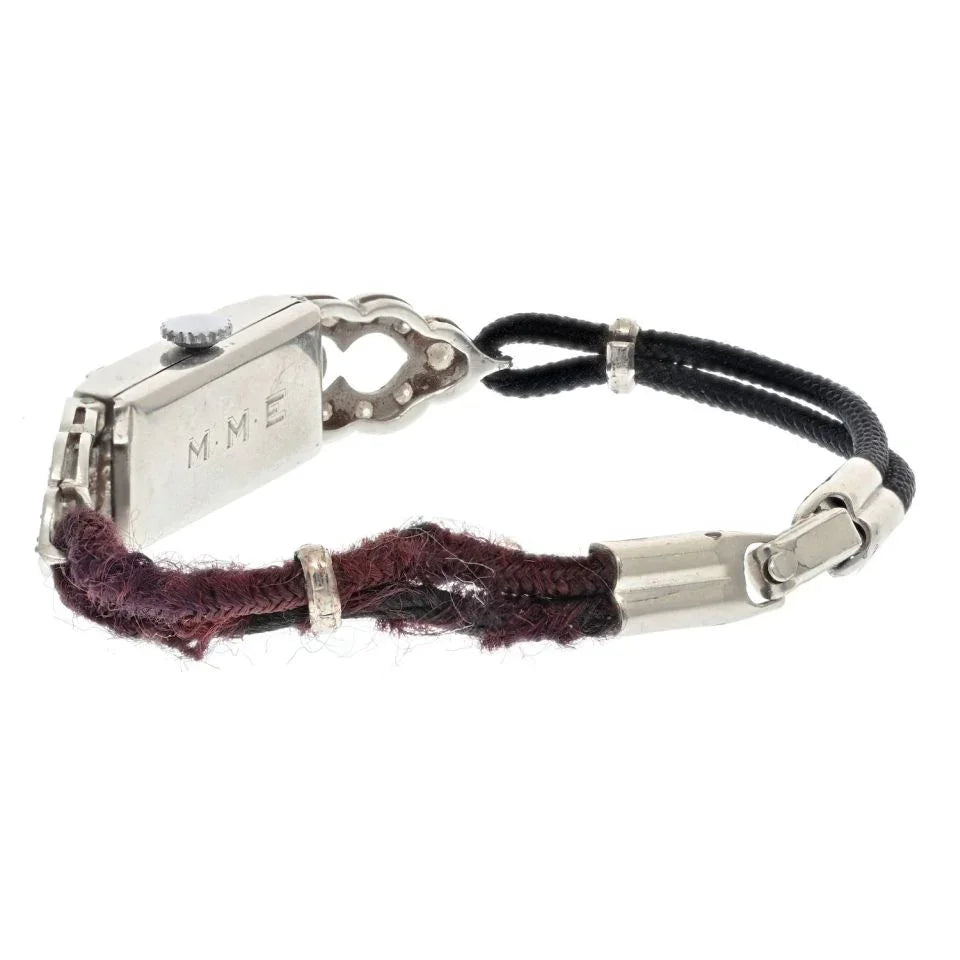 Platinum Diamond Deco Vintage Watch - The Back Vault