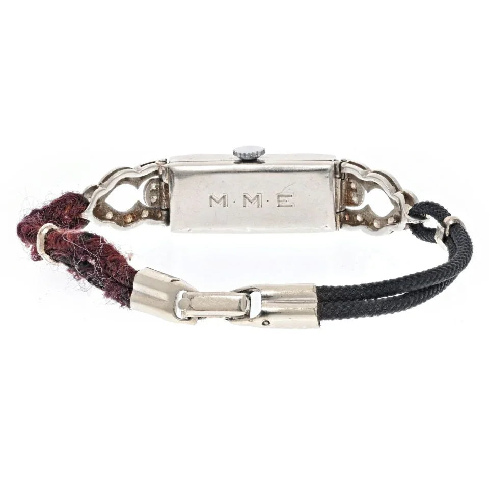 Platinum Diamond Deco Vintage Watch - The Back Vault