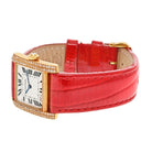 Cartier 18K Yellow Gold Tank Francaise 25,, Ref 1821 Women Diamond Watch - The Back Vault