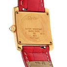 Cartier 18K Yellow Gold Tank Francaise 25,, Ref 1821 Women Diamond Watch - The Back Vault